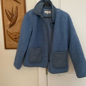 Alex Mill Blue Puffer Jacket Cozy Plush Design